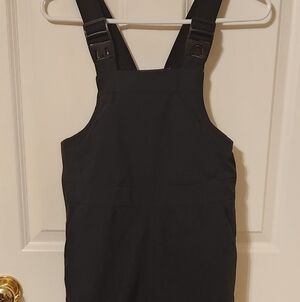 Kids Black Bib Snowpants